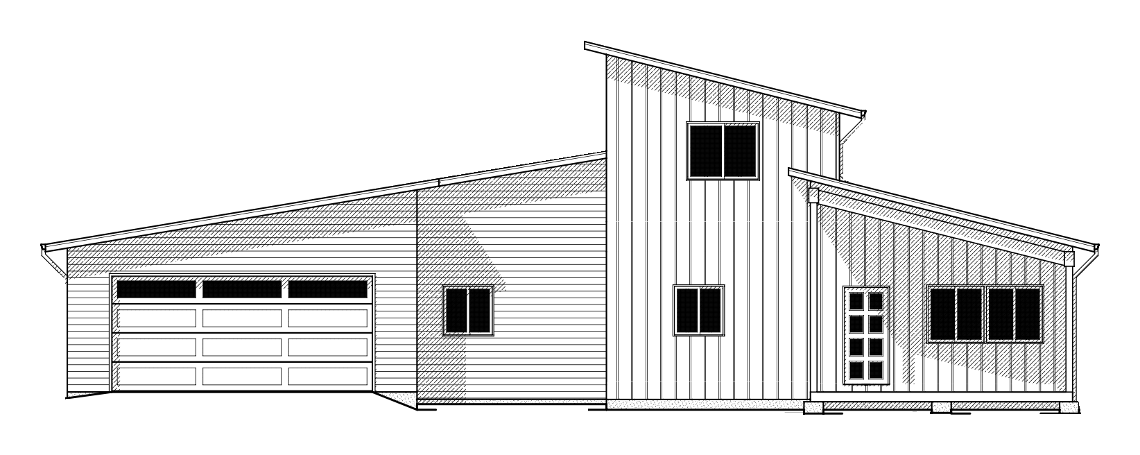 Lot B: proposed front elevation