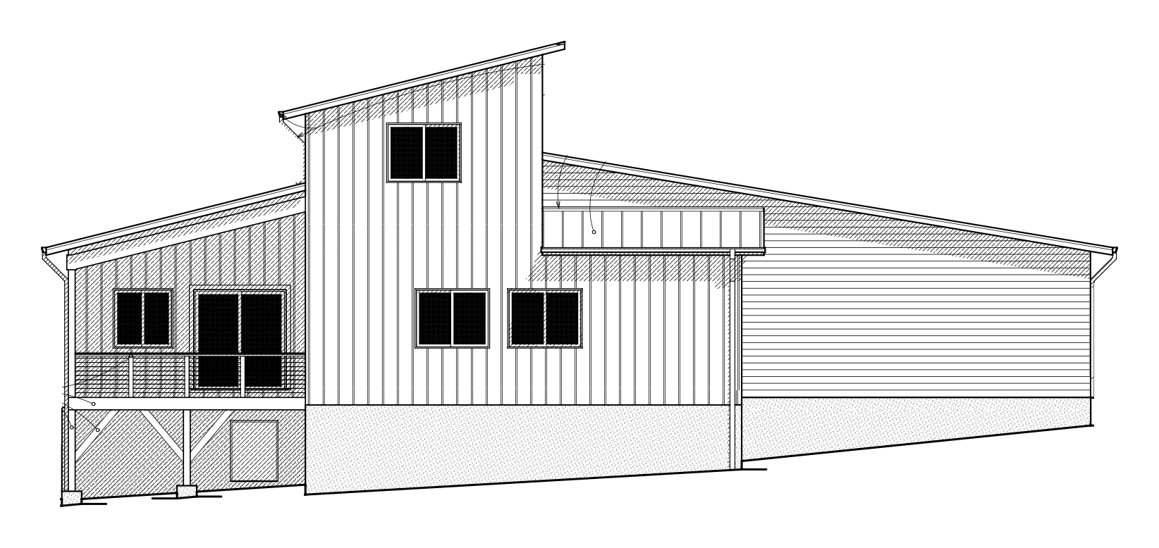 Lot B: proposed rear elevation