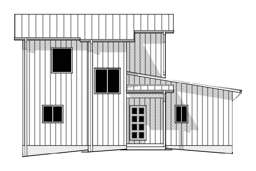 Lot D: proposed front / south elevation